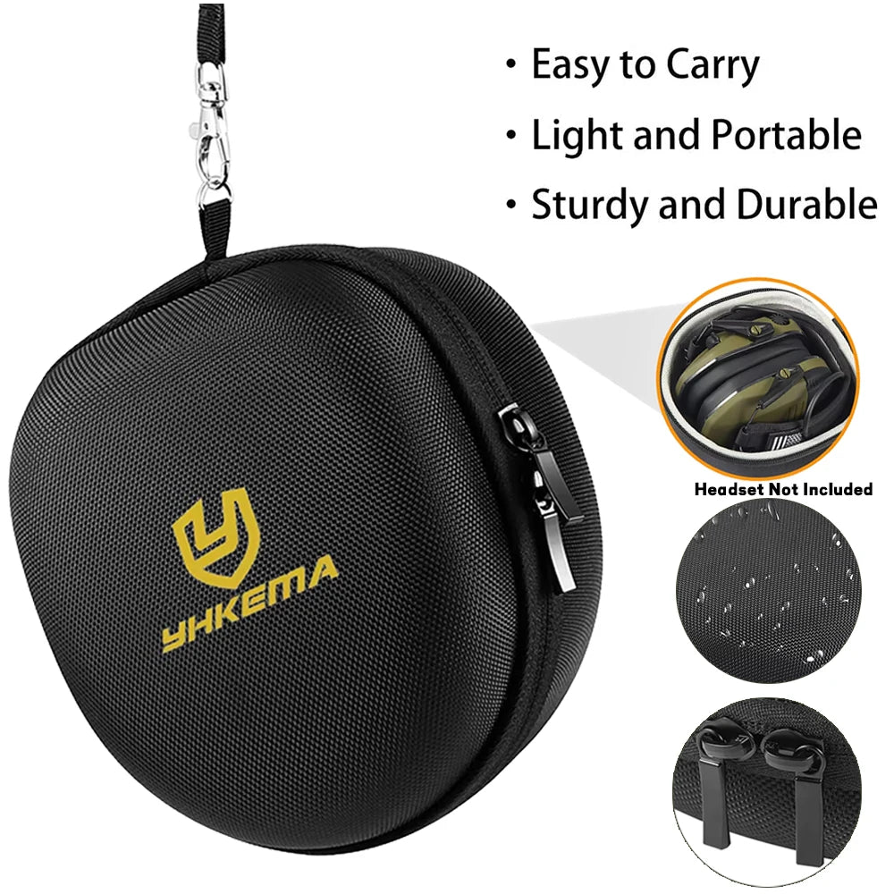 Hard Earphone Storage Bag Electronic Shooting Earmuffs Compatible Universal Headphone Case Headset Carrying Protect Box