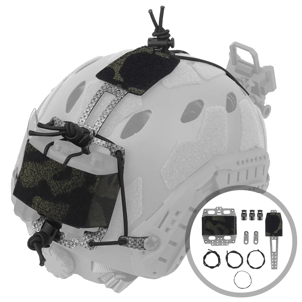 Tactical PVS31 NVG Battery Box Storage Pouch Militar Fast Helmet Retention System Adjustable Paintball Airsoft Helmet Accessory