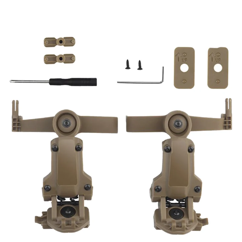 1B-Helmet Rail Adapter For COMTAC3 Comtac Accessories Headset Mount Fit Ops Core ARC Team Wendy MLOK Rail