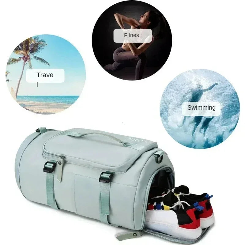Large Capacity Outdoor Sports Gym Bag Travel Dry Wet Separation Backpack Luggage Gym Bags For Fitness Training Men Women