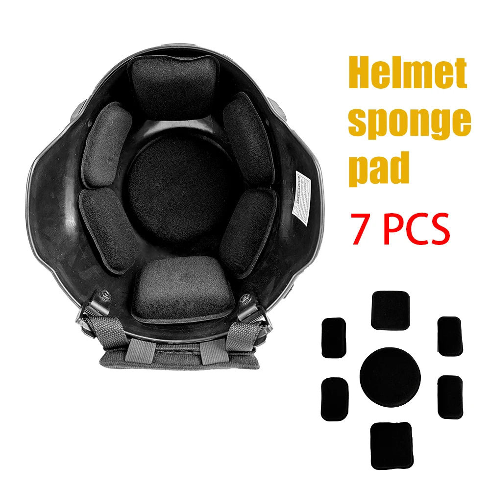 BOOIU FMA Tactical Helmet Protective Pads Fast MICH Helmet Replacement Pads 7/9 Sets Memory Foam for Airsoft Hunting Accessories