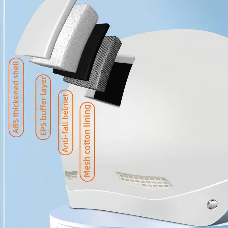 Children's Bicycle Safety Helmets, Men's and Women's Motorcycle Helmets, Skates and Electric Vehicle Head Protection Accessories