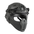 Tactical Full Protective Helmet with Half Face Mask Mouthguard/Flip Goggles/Ear Cover Hunting Airsoft Paintball Wendy 3.0 Helmet