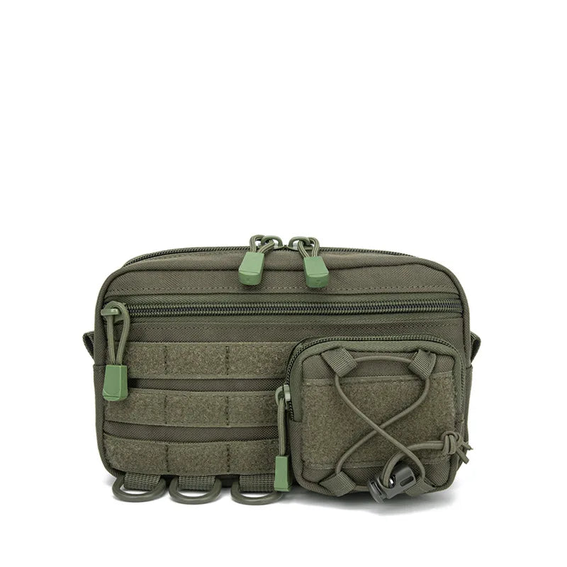 1000D EDC Molle Pouch Horizontal Modular Organizer Bag Outdoor Tool Waist Fanny Pack for EMT Hunting Camping Hiking Daily Carry