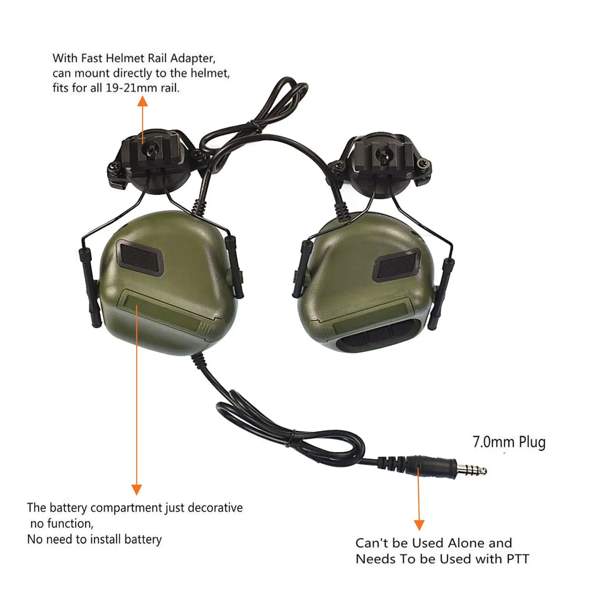 Airsoft Fast Helmet Set Tactical Paintball Helmet with Headset Memory Foam Protective Pad Adjustable Size for Adult Teenager