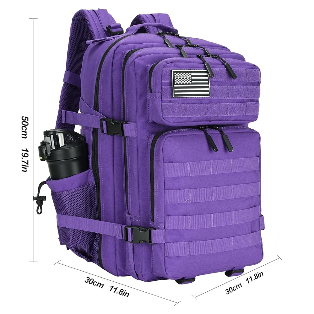 45L Tactical Backpack 3P Bag 3 Days Assault Outdoor Backpack Waterproof Climbing Rucksack Camping Hiking Hunting Mochila Bag
