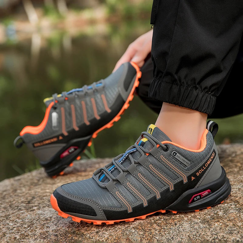 YUYIN Men's Hiking Shoes Waterproof Non-slip All-terrain Sports Hiking Camping Hunting Tactical Training Shoes Cycling Shoes