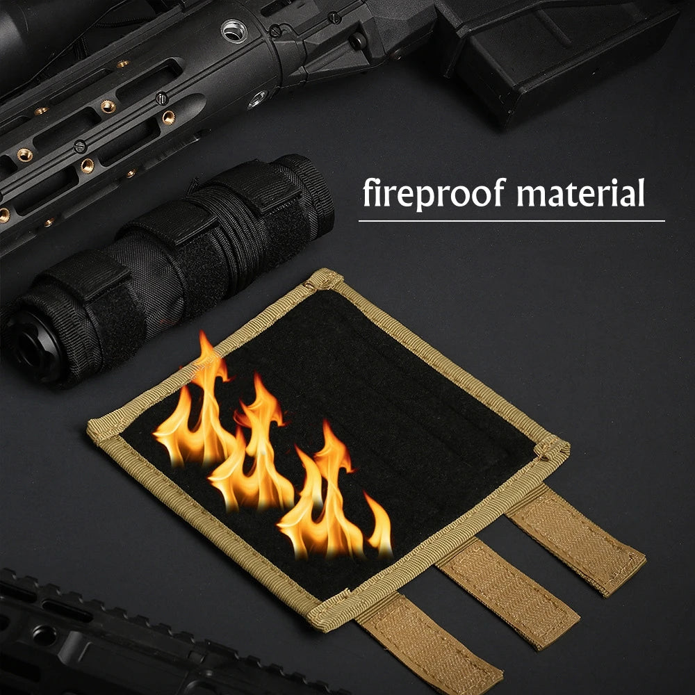 4inch Tactical Silencers Protective Cases For Hunting Shooting Silencers Protective Cove nylon Suppressor Cover