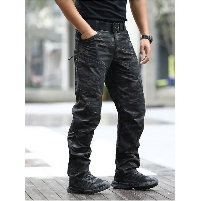 Tactical Pants Men's Slim-Fit Training Pants Waterproof Spring and Fall Outdoor Overalls Assault Pants