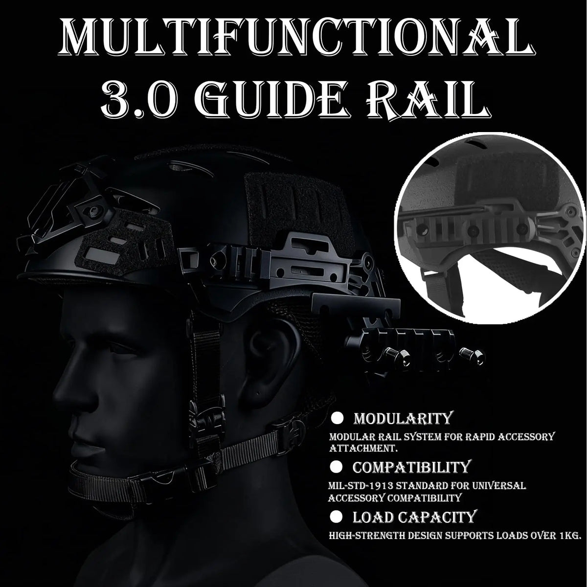 QX 5-in-1 Tactical Bump Helmet Set with Communication Headset LED Headlamp for Airsoft Paintball Training Cosplay Gear