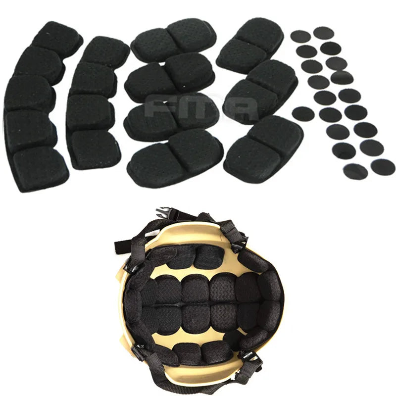 Tactical Helmet Protective Pad with Memory Foam Cushion Upgrade Version Liners Protective Mats for ACH MICH Helmet TB1022