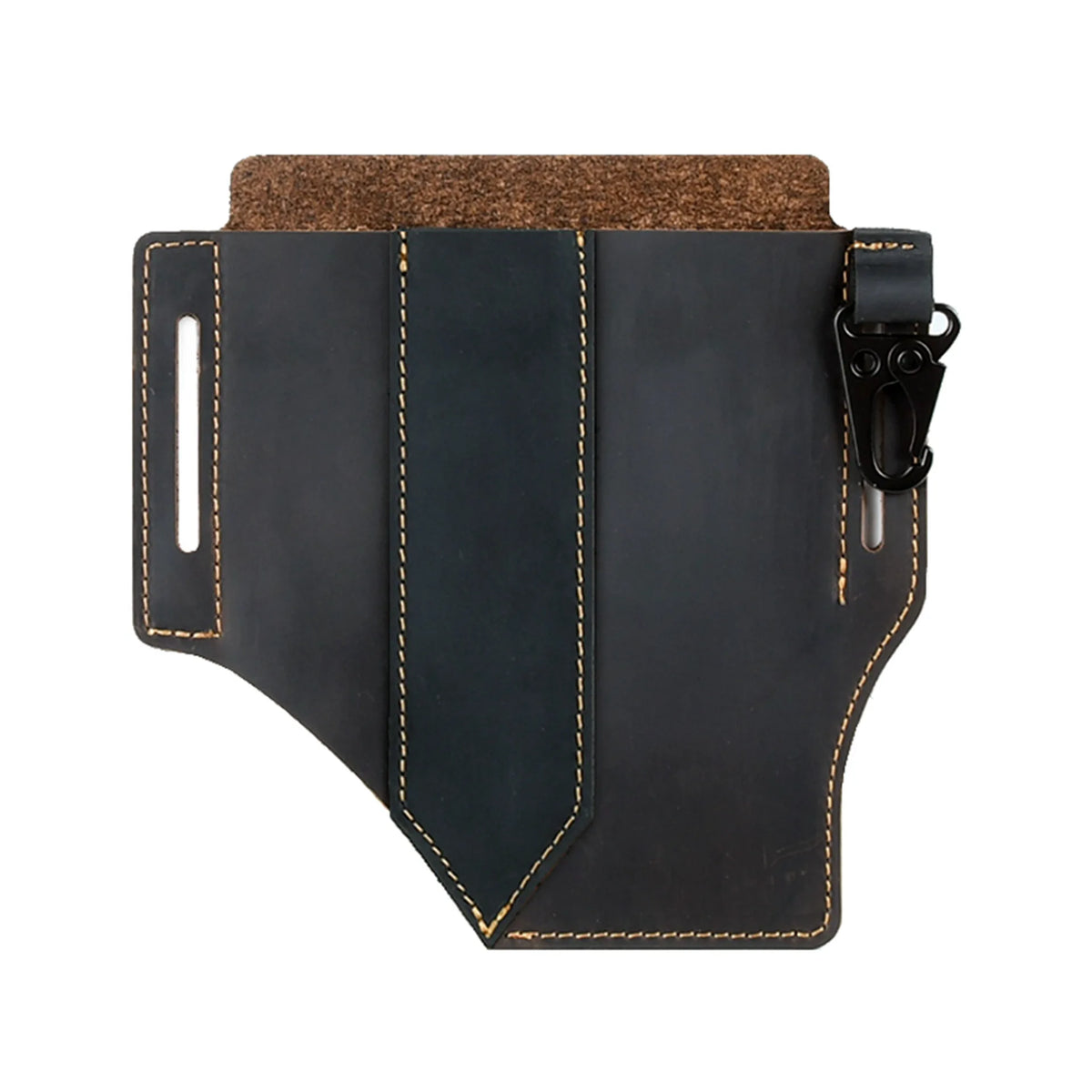 2026 New Leather Tool Pouch with Belt Loops for Men, Pocket Organizer with Multitool Pouch Flashlight Holster EDC Belt Pouch