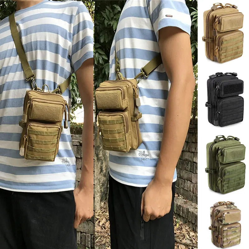 Multifunction Tactical Pouch Molle Hip Waist EDC Bag Wallet Purse Phone Holder Bags Camping Hiking Hunting Fanny Pack