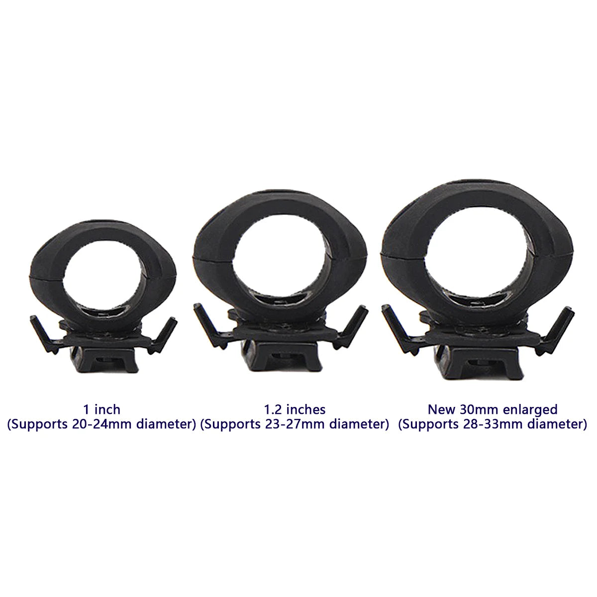 Tactical Helmet Adaptor Outdoor Sports Cycling Headlight Holder Mount Clamp Universal Rail Helmets Light 1 Inch 1.2 Inch 30mm