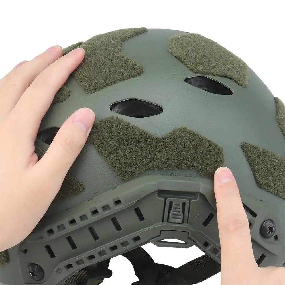 11PCS/SET Tactical Helmet Magic Sticker High Cut Fast Helmet Patches Hook and Loop Fastener Sticky Hunting Accessories