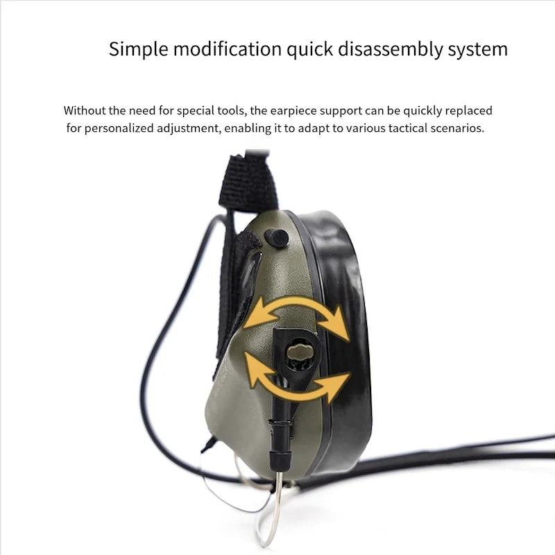 Tactical Earphones M17 Bracket Hook&loop Accessories M31/32/33