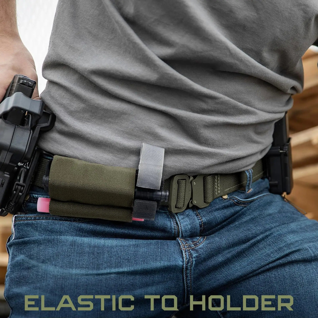MOLLE Tactical Tourniquet Holder Elastic TQ Sleeve Pouch Hook & Loop Medical Tourniquet Carrier for Duty Belt