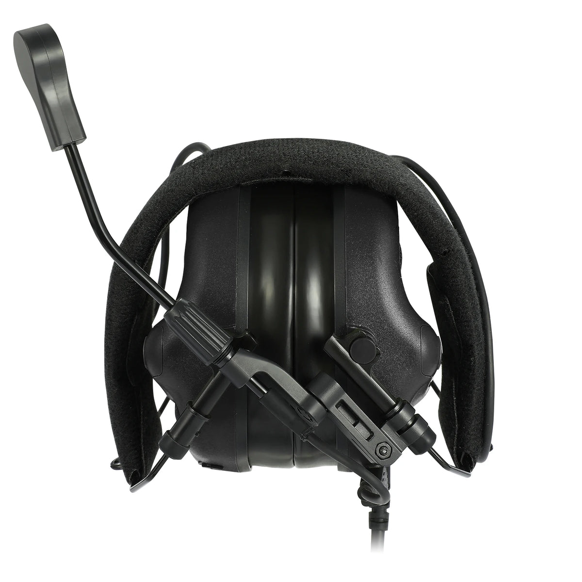 Tactical communication Headset with Boom Mic, DSP Noise Canceling & Sound Amplification Earmuffs for Shooting, Hunting