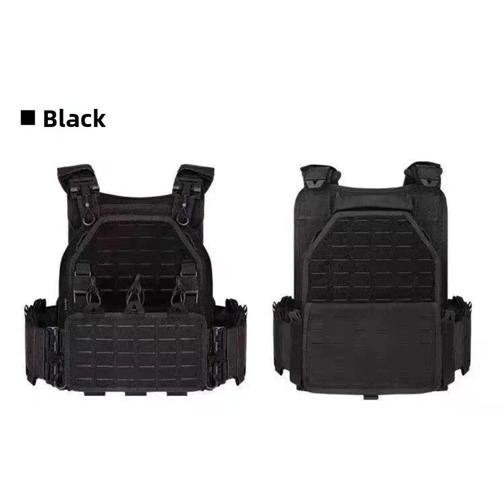 6094 Quick Release Tactical Vest MOLLE System Outdoor CS Training Tactical Plate Carrier Vest With Pouches