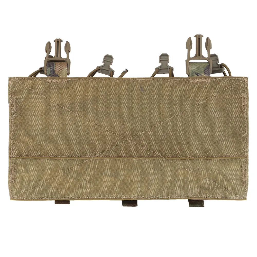 Tactical Quad 5.56 Magazine GP Pouch Placard QASM Clasp Front Panel for CPC FCSK ARC JPC Plate Carrier Airsoft Hunting Vest