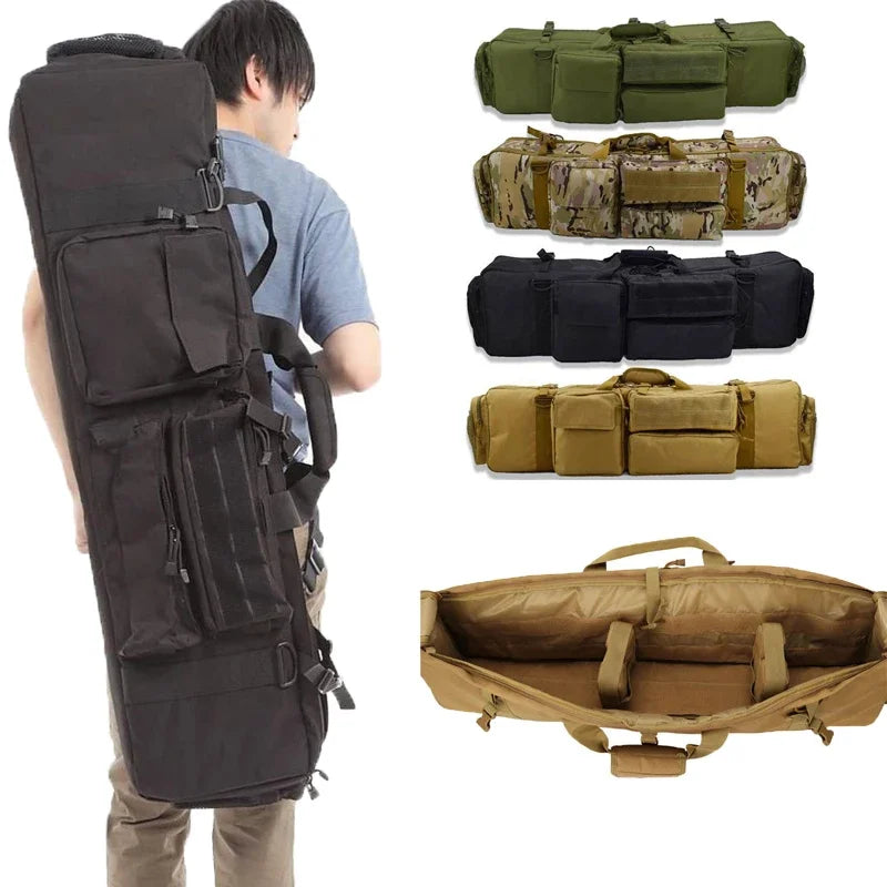 100CM Airsoft Carbine M249 Gun Bag Carrying Case Airsoft Combat Multicam Nylon Sniper Backpack Case Tactical M16 AR15 Gear Bags