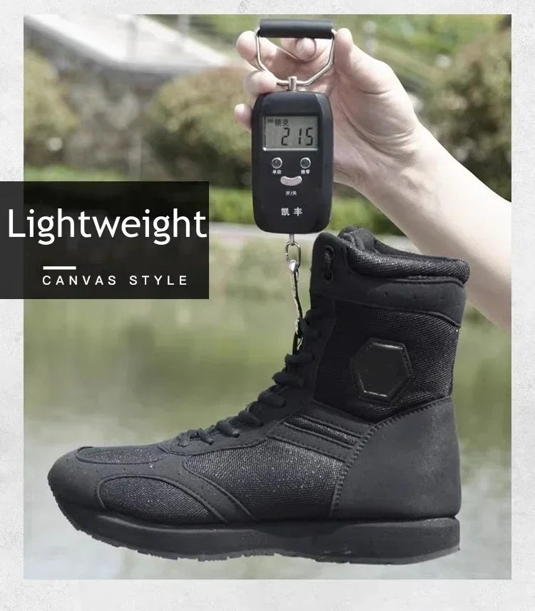 Summer Ultra-light Hiking Shoes Men hunting Training Soldier Tactical Boots Men's Lightweight Black Breathable Climbing Boot