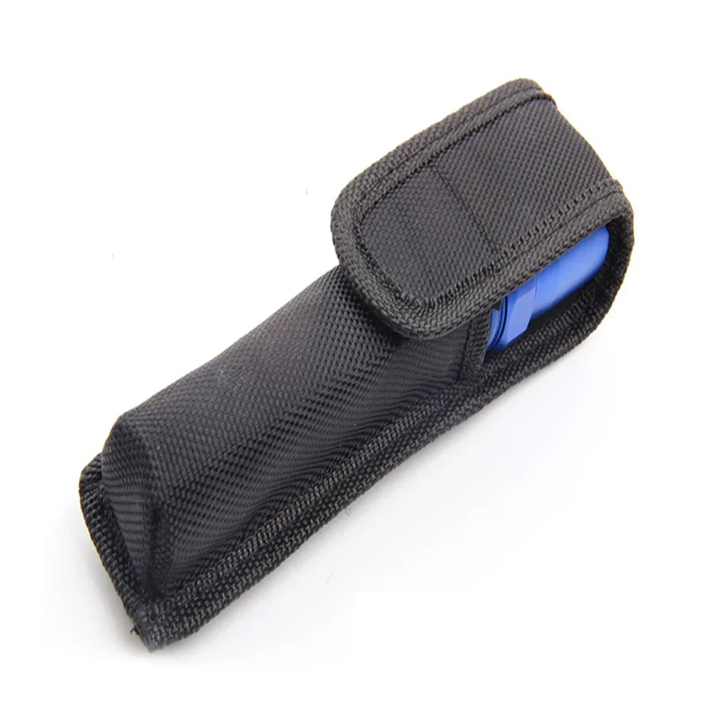 Tactical Molle Flashlight Molle Pouch Nylon Torch Holder Waist Bag Outdoor Camping Hunting Accessories Folding Knife Pack