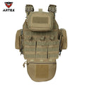 Waist and shoulder quick release buckle expansion bag size, large vest with breathable mesh on the inside, hunting vest
