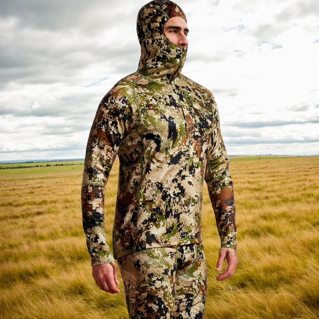 Core Heavyweight Hoodie 3M Hygroscopic Quick-Dry Polygiene Silver Ion Antibacterial Camo Hunting Hoodie