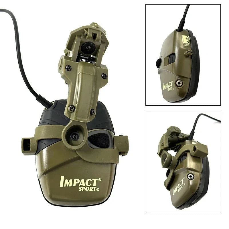 Army Shooting Earmuffs 23NRR Tactical Hunting Headset Electronic Hearing Protector Active Noise Reduction Sound Pickup Headphone