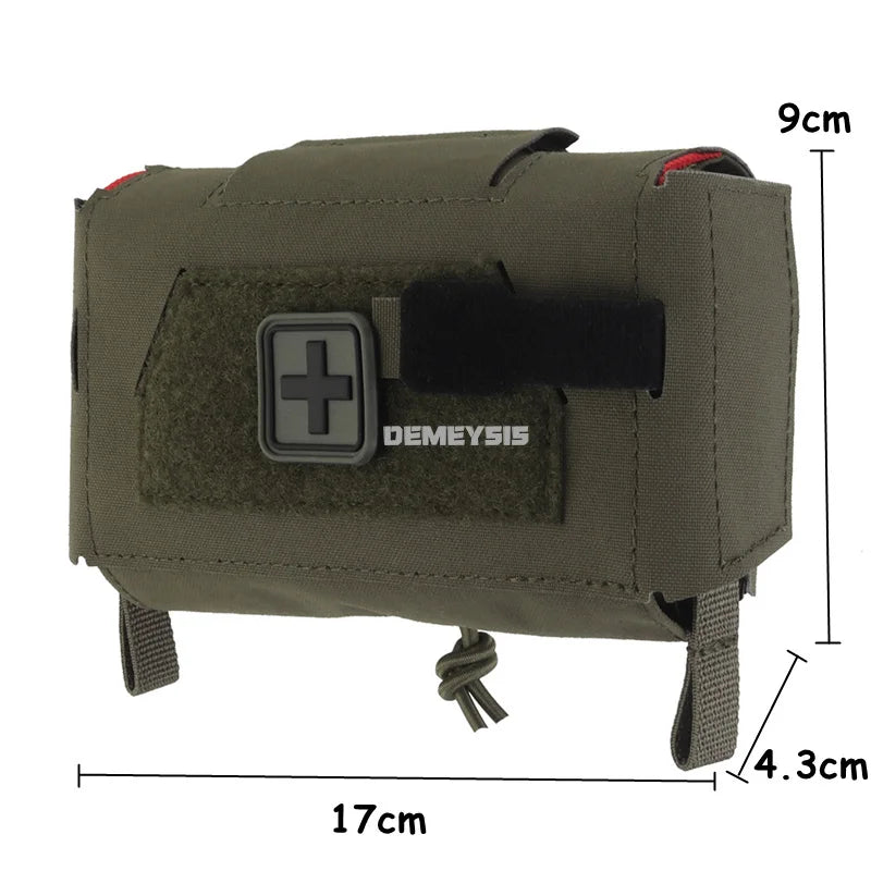 Tactical IFAK Medical Pouch Quick Deployment Compact EDC Utility Organizer Pouch for Hiking Hunting Camping Emergency Bag