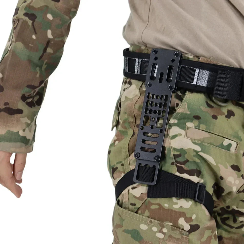 Tactical Metal Modular Pistol Holster Adapter Holster Drop Leg Band Hunting Airsoft Quick Pull Draw For QLS Platform