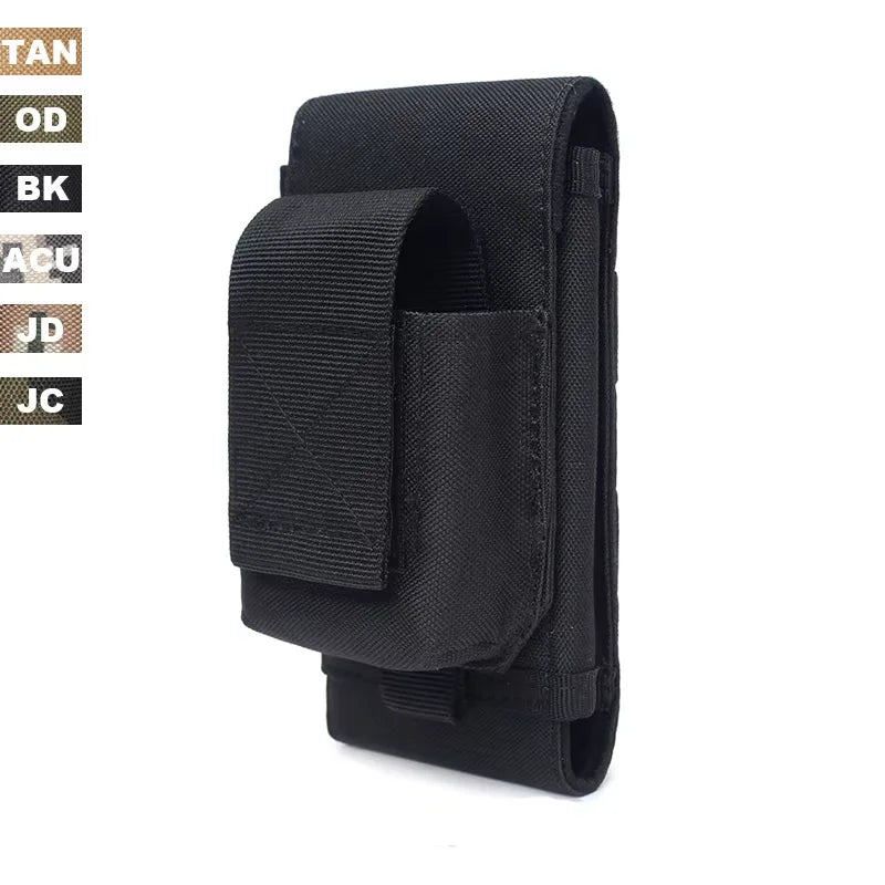 6.5in Smart Phone Pouch with Cigarette Bag for Outdoor Camping Hiking Tactical Molle EDC Bag