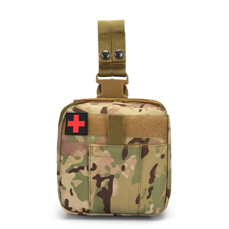 MOLLE Drop Leg Pouch Medical Kit Bag First Aid Thigh Pack for Outdoor Camping Hiking EDC Tool Bag Workplaces