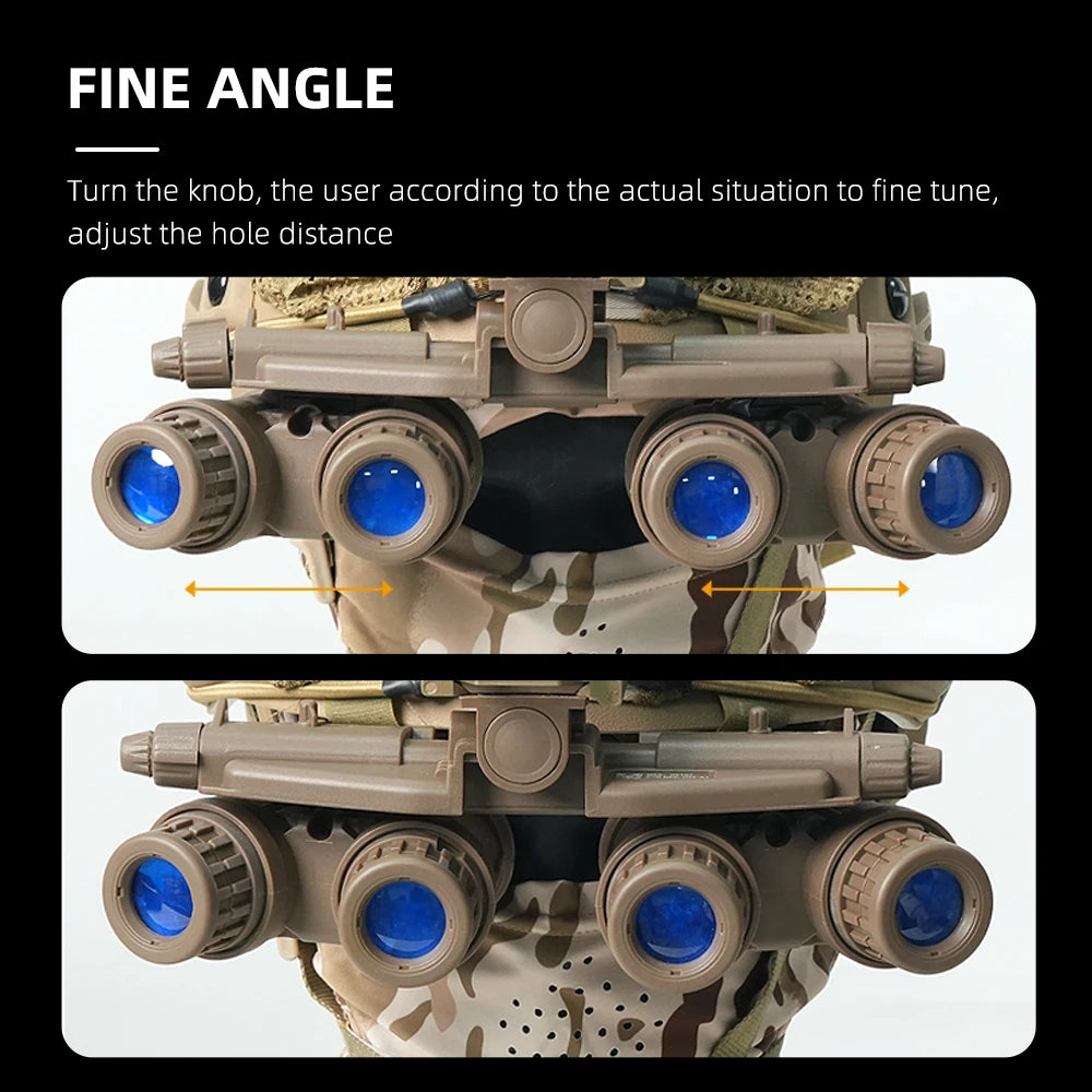 GPNVG18 1:1 Scale 4-Eyed Night Vision Goggle Replica - Realistic Display Model for Gaming & Film Props