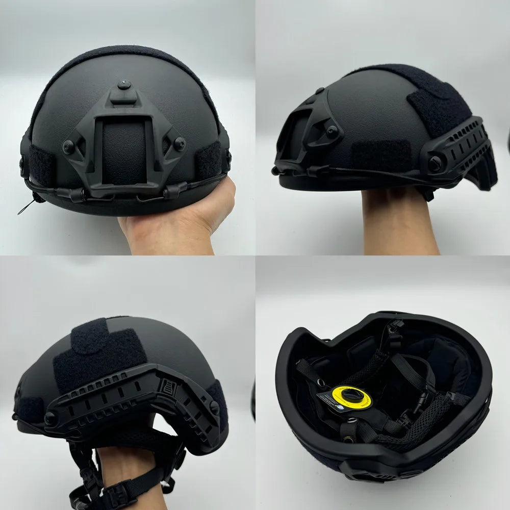 FAST Wendy Suspension Helmet, ACH High-Top Helmet, High-Quality Helmet, Made from Aramid Material