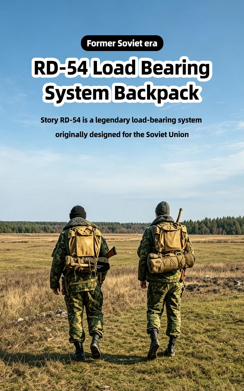 retro Soviet style for RD-54 paratrooper backpack, military enthusiast outdoor equipment, outdoor sports collection