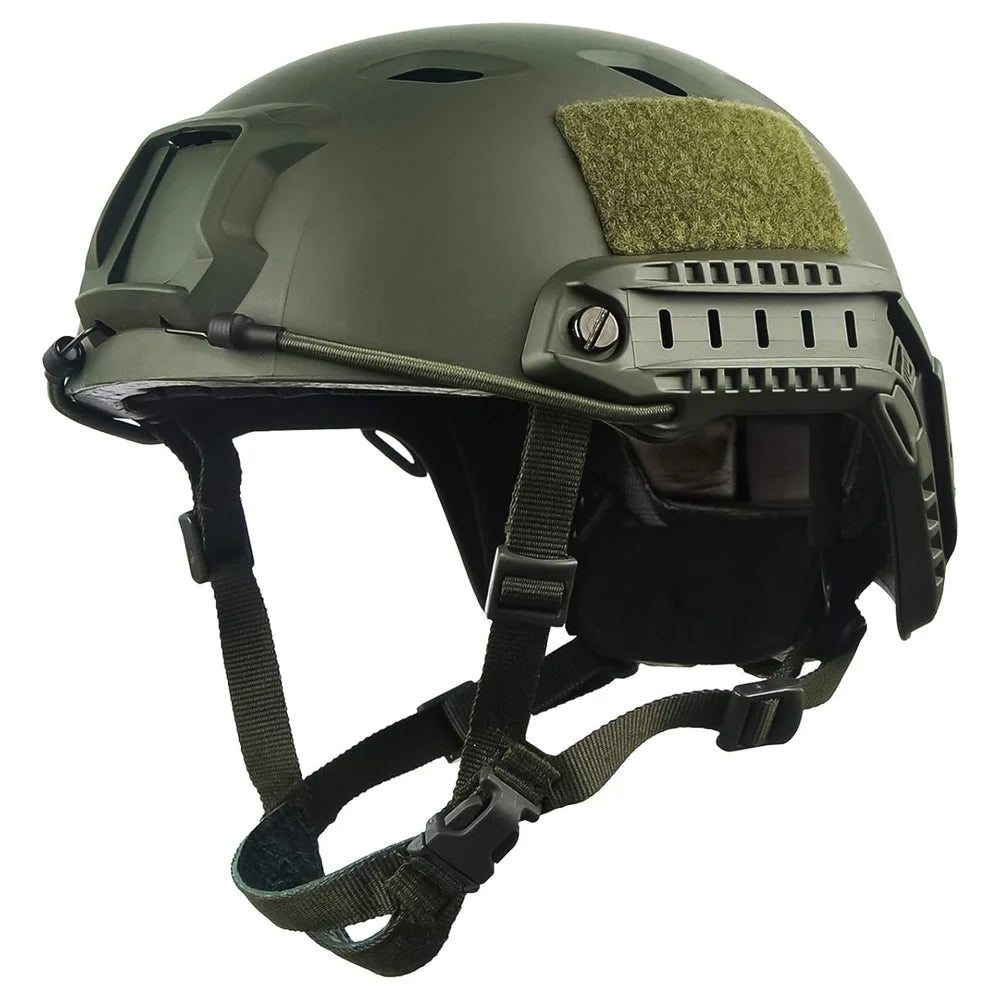 BOOIU BJ Fast Helmet Base Jump Tactical Helmet for CS Airsoft Paintball Outdoor Sports Hunting Shooting Safety Protection Rescue
