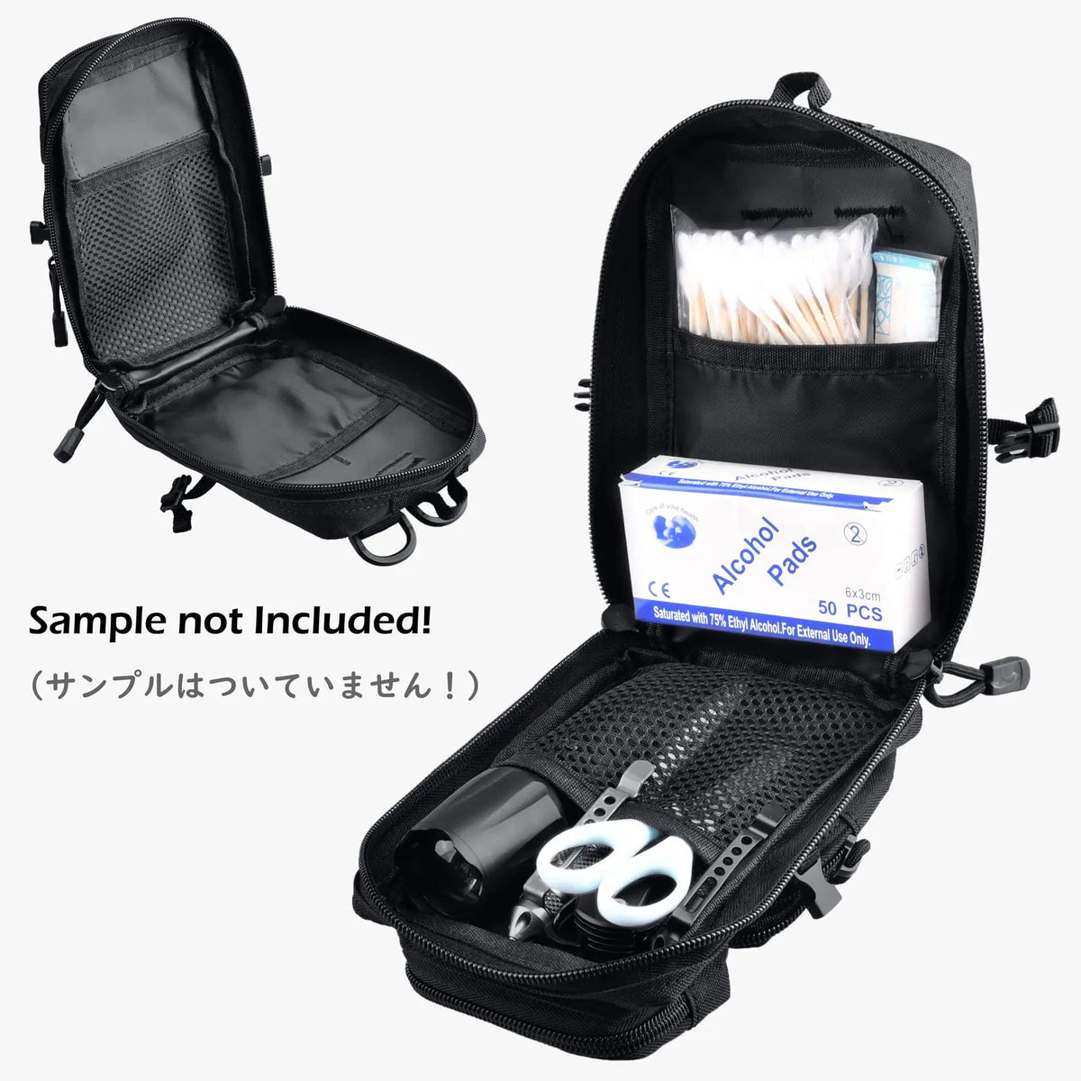 Tactical Molle Utility Pouch, Phone Tool Waist Bag Medical EDC IFAK Pack Mini Design of 3-Day Backpack for Hiking Fishing