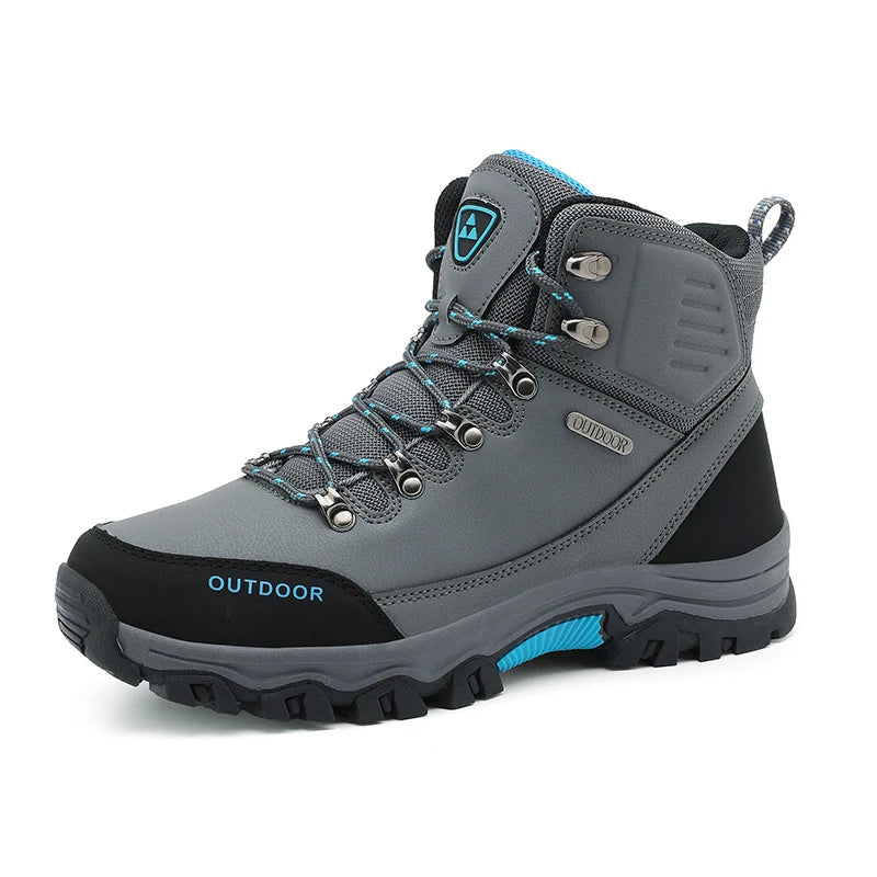 Mens Hiking Shoes 2025 New Autumn Casual High Top Boots Non-slip Durable Trekking Mountain Walking Outdoor Кроссовки Мужские