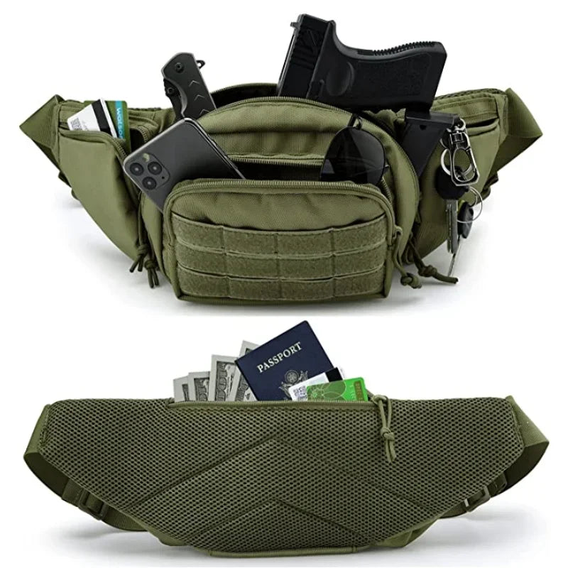 Ophidian Tac Invisible Waist Attachment Bag, Outdoor Tool Kit Waist Pouch for Men, Sports Storage Fanny Pack