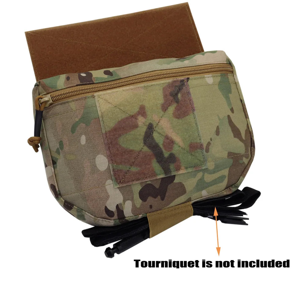 Fwoyonze 500D Nylon Outdoor Tactical JPC/CPC Vest/Tactical Chest Pouch FC Large Sub-Pouch Expanded Lower Belly Bag