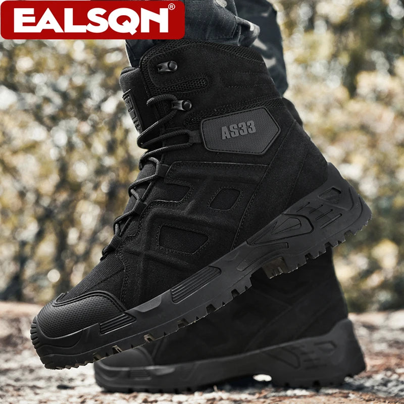 Outdoor Men's Tactical Military Training Desert Boots Non-slip Camping Hiking Climbing Trekking Hunting Sports Sneakers