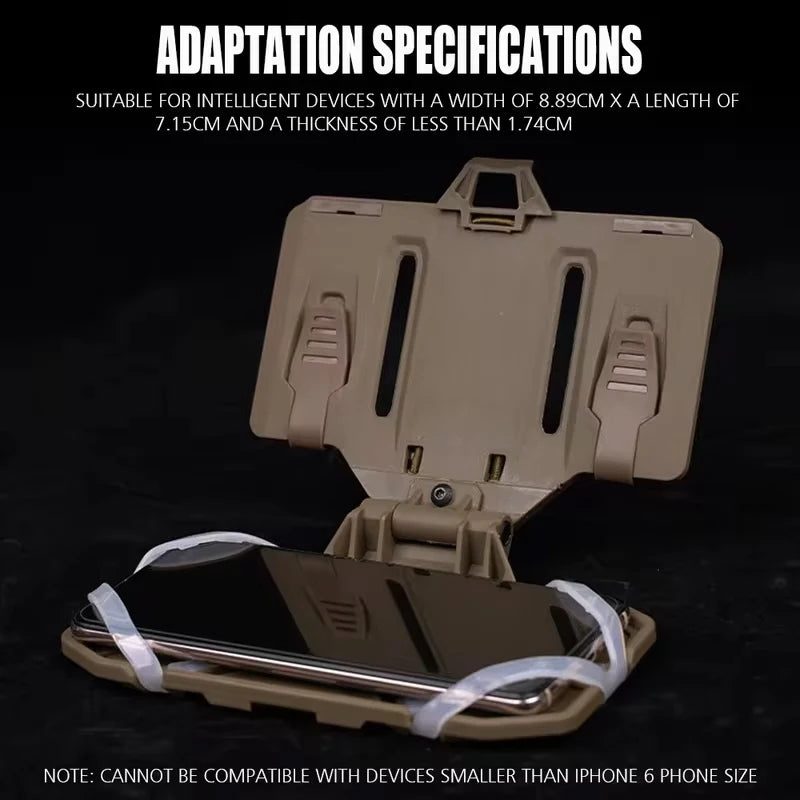 2026 Tactics Cell Phone Holder Admin Pouch Map Navigation Pouch Molle Hunting Vest Chest Accessories Fold Smartphone Pouch