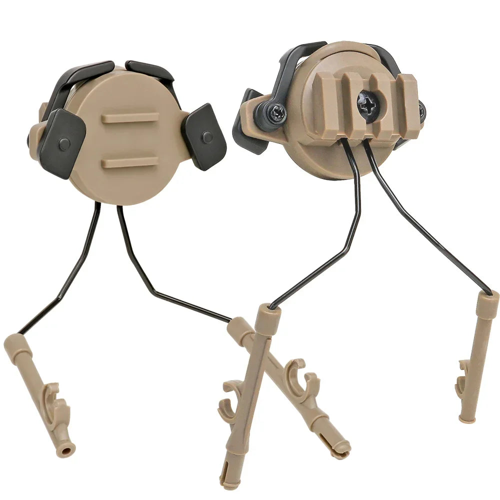 Tactical Helmet Rail Adapter Headset Bracket 360 Degree Rotation Headphones Fast Helmet Rail Suspension