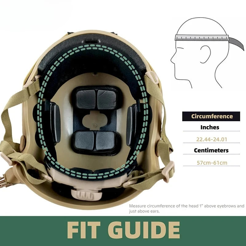 Tactical FAST Helmet MH PJ BJ Protective Helmet for Airsoft CS Paintball Outdoor Shooting Game ABS Protective Equipment