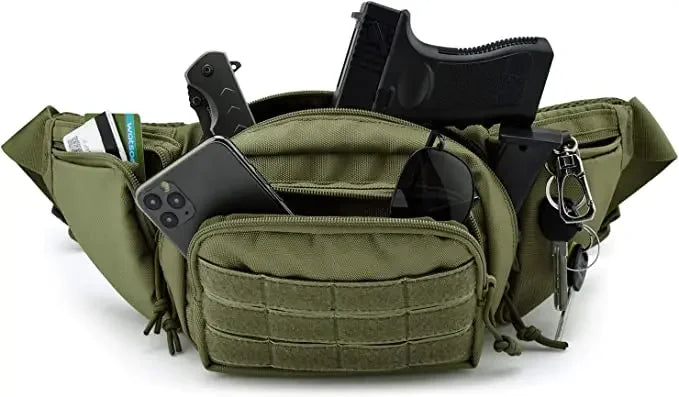 Hunting Waist Bag Men's Tactical Fanny Pack Water-proof Molle Hiking Climbing Mobile Phone Belt Pack Outdoor Sport Combat Bags