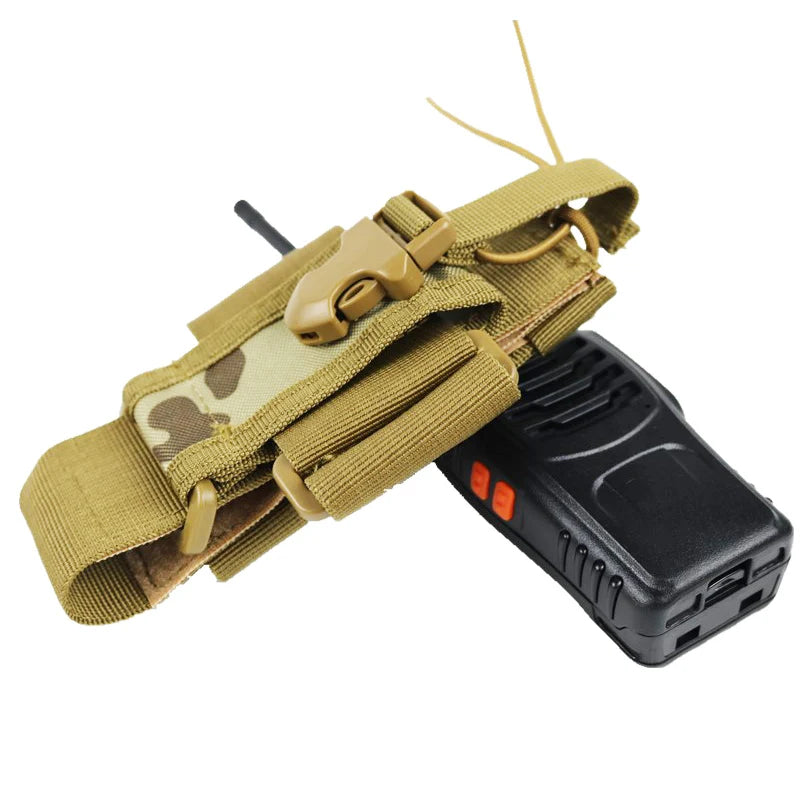 Tactical Radio Holder Pouch Outdoor MOLLE Walkie Talkie Holster Nylon Magazine Pocket Hunting Hiking accessories