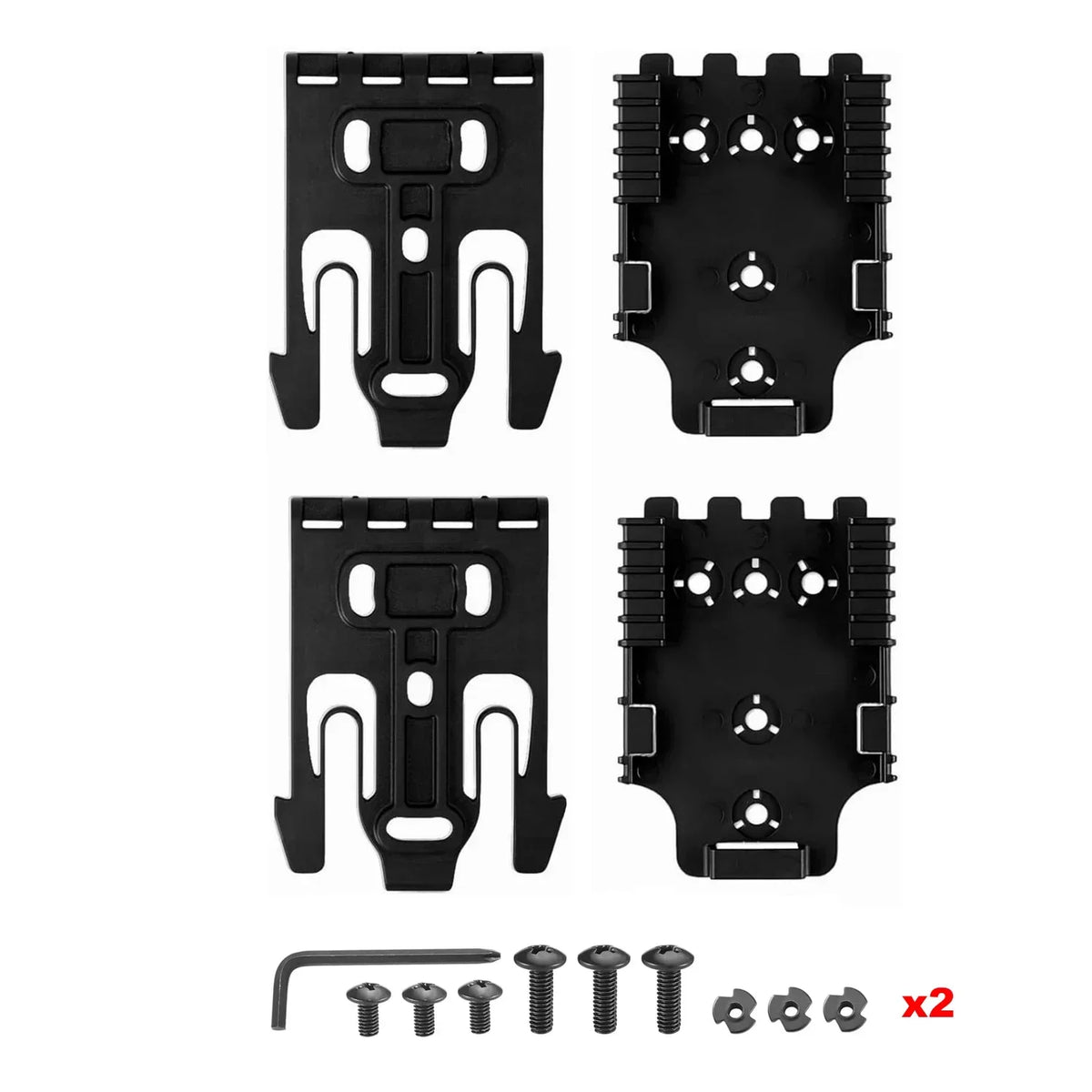 1/2/5 QLS Quick Locking System Kits for Glock 17 19 Beretta M92 Pistol Holster Case Adapter with QLS 19 22 Hunting Accessories
