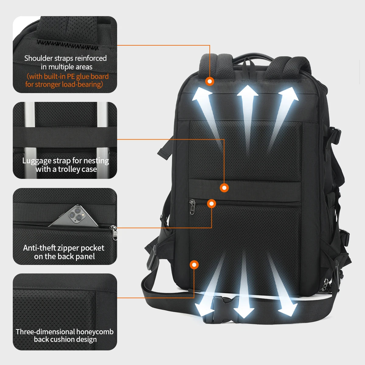 Tigernu Backpacks Men Camera Backpack 14 15.6inch Laptop Backpacks Drone Package Waterproof Cover Travel Backpack Bags Knapsack
